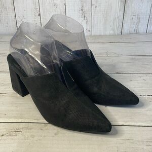 Coconuts by Matisse Black Night Moves Vegan Slip On Chunky Heels Mules